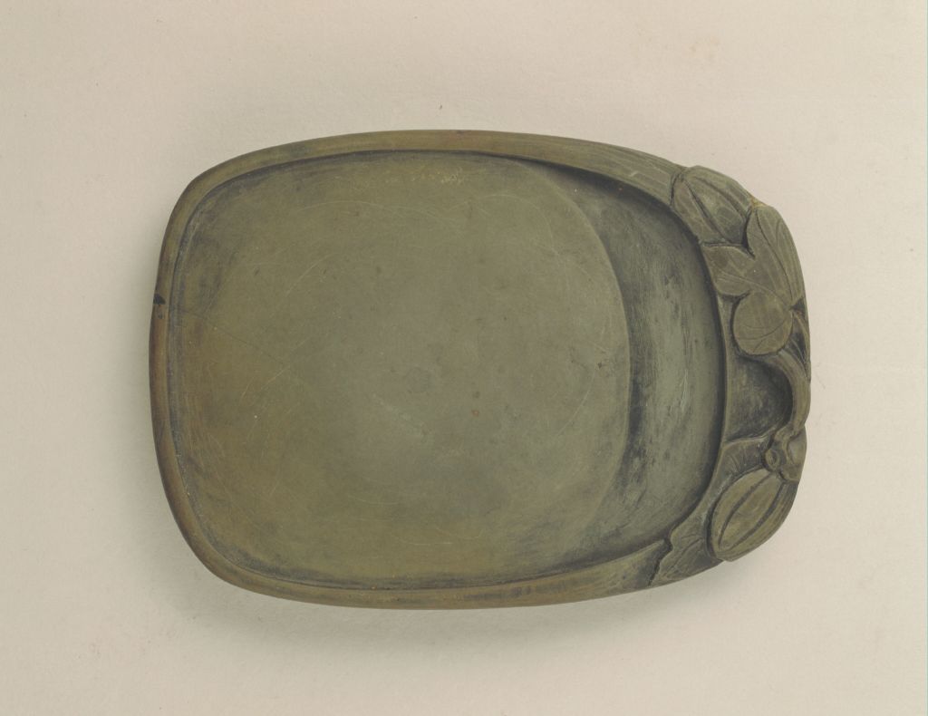 图片[2]-End stone melon pattern with shape inkstone-China Archive